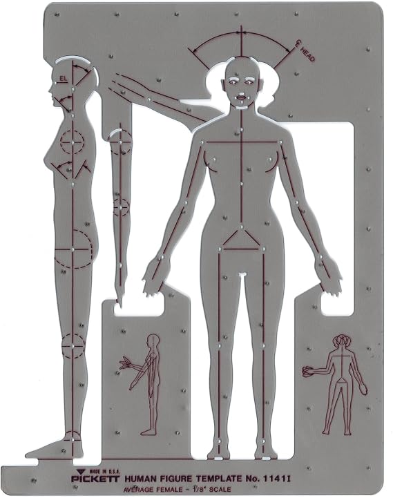 Pickett Female Human Figure Template (1141I)