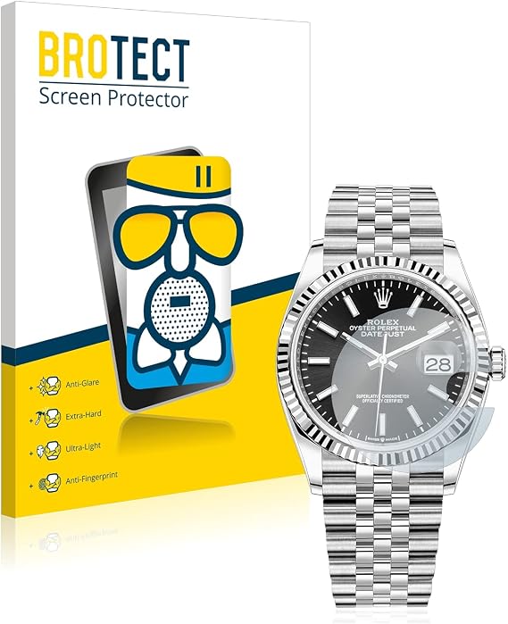 BROTECT AirGlass Matte Glass Screen Protector for Rolex Datejust 36, Extra-Hard, Ultra-Light, Anti-Glare, Anti-Fingerprint
