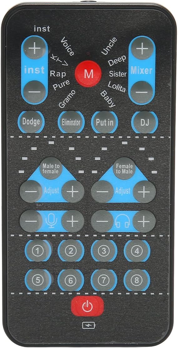 M10 Mini Voice Changer - Portable Voice Disguiser with 8 Sound Effects, Handheld Adjustable Gaming Voice Changer for Mobile Phone Computer for for