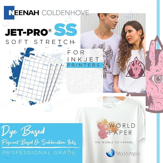 Jet Pro SS Inkjet Heat Transfer-Paper Inkjet 8.5X11 50 Sheets