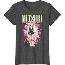 Demon Slayer: Kimetsu no Yaiba Mitsuri Kanroji Love Heart T-Shirt