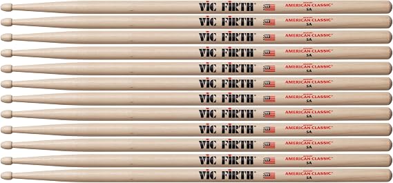Vic Firth American Classic 5A Drumsticks - 6 Pairs