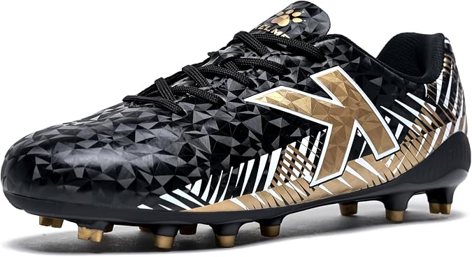 KELME Blaze Youth Soccer Cleats, Firm/Artificial Ground, Outdoor Athletic Shoes for Young Men and Women