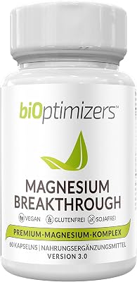 Magnesium Breakthrough Supplement - Has 7 Forms of Magnesium: Glycinate, Malate, Citrate, and More - Natural Sleep and Brain Supplement - 60 Capsules