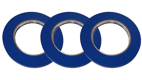 Blue Draping Tape for Dress Forms 3 Rolls | Easy-Stick, High-Contrast Tape for Seam Lines, Pattern Drafting & Fashion Design