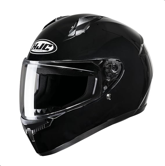 HJC C10 Solid Full Face Motorcycle Helmet (Black, XX-Large)
