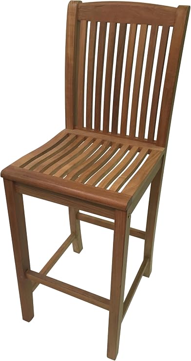 Royal Teak Bar Stool, Natural
