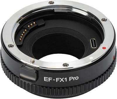 VILTROX EF-FX1 Pro Auto Focus Lens Mount Adapter, Canon EFEF-S to Fuji X-Mount, Compatible with X-H1, X-H2, X-T1, X-T2, X-T3, X-T20, X-S10, X-E3, X-E4, X-PRO2, X-PRO3