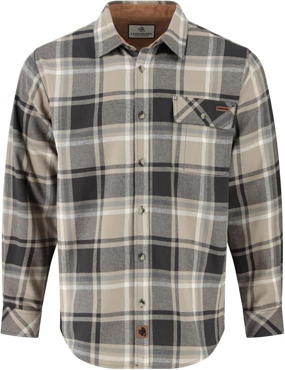 Legendary Whitetails Mens Flannel Long Sleeve Button Down 100% Cotton Shirt