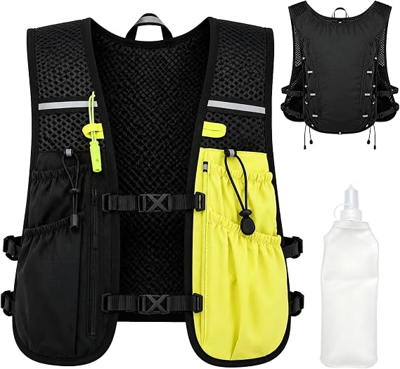 Running Vest for Men Women Lightweight with Collapsible Soft Flask 500ML