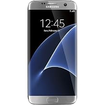 Samsung Galaxy S7 Edge Verizon Wireless CDMA 4G LTE Smartphone w 12MP Camera and Infinity Screen - Silver