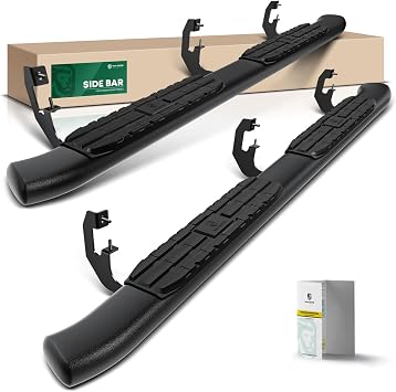 YHTAUTO 4.25 Inch Running Boards Fit 2015-2026 Chevy Colorado & GMC Canyon (Crew Cab) Side Steps Carbon Steel Black, Truck Cab Side Step Rails