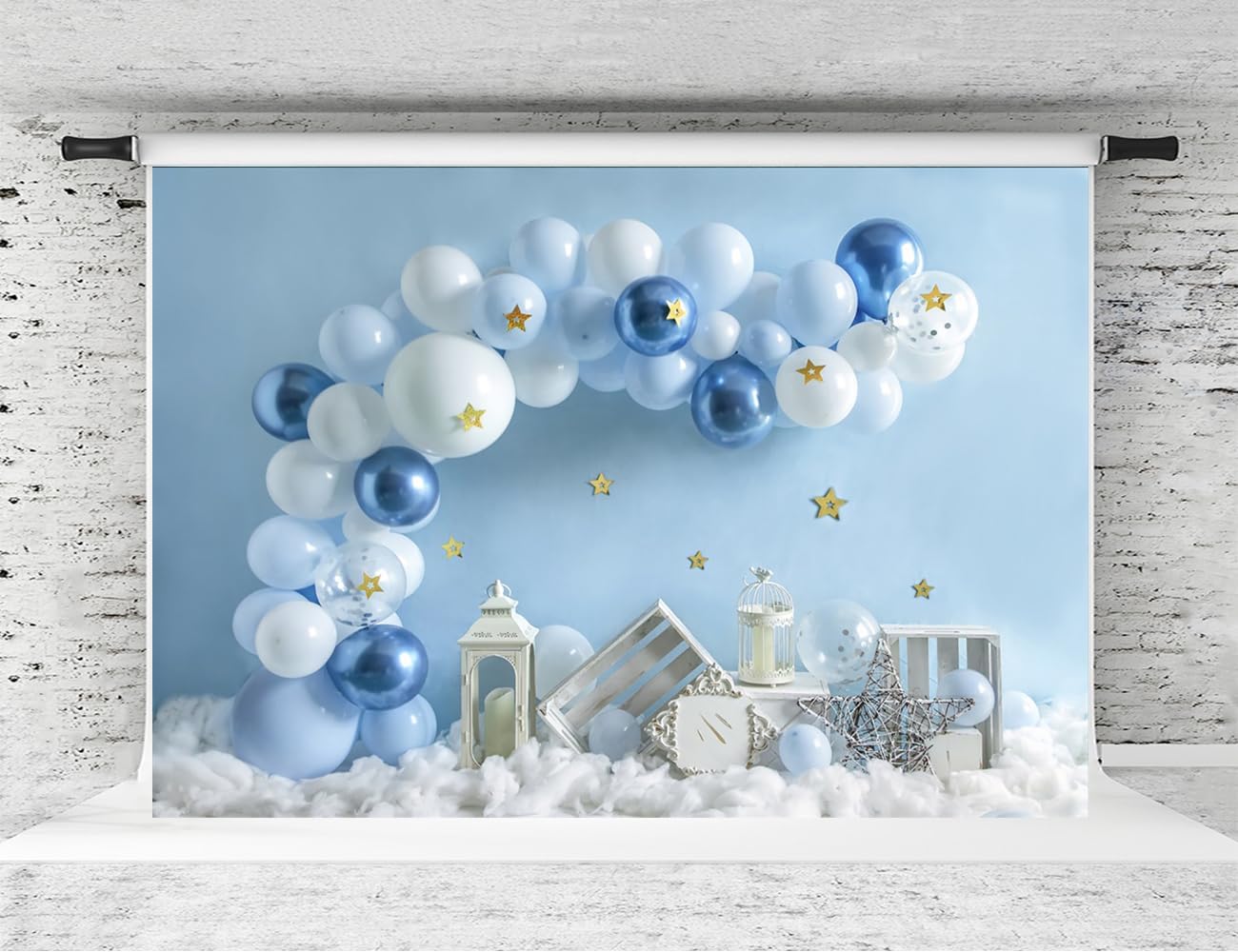 Kate Balloons Cake Smash Backdrop 1st Birthday Party Decoration Boy Photography Background Babyshower Photo Studio Prop, 7x5ft