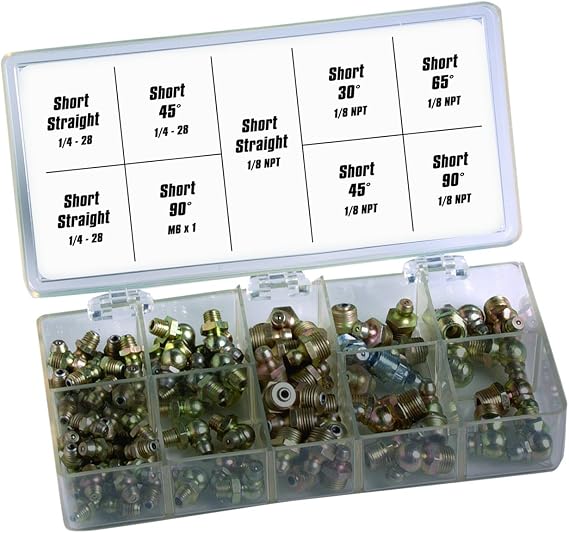 LubriMatic 11-953 Deluxe Grease Fitting Assortment - 100 Piece