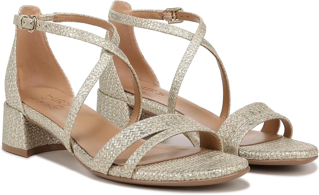 Naturalizer June Strappy Low Block Heel Dress Sandal