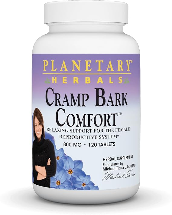 PLANETARY HERBALS, Cramp Bark ComfortTM - 120 tabs (800MG)