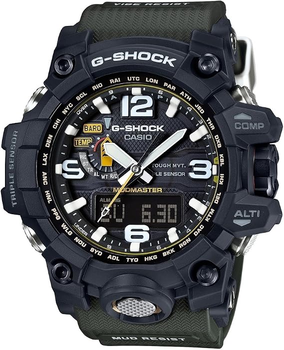 Casio GWG-1000-1A3 Wristwatch, Radio-Controlled Solar, Men's Overseas Model