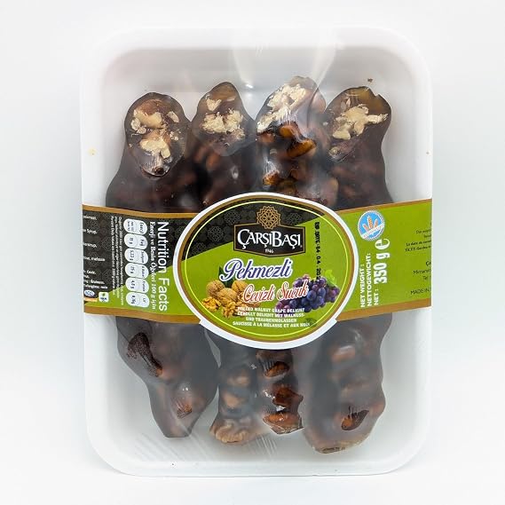 Pekmezli Cevizli Sucuk, Traditional Turkish Walnut Grape Delight, 350g