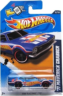 Hot Wheels HW Racing 12 Blue 71 Maverick Grabber 910 #179247