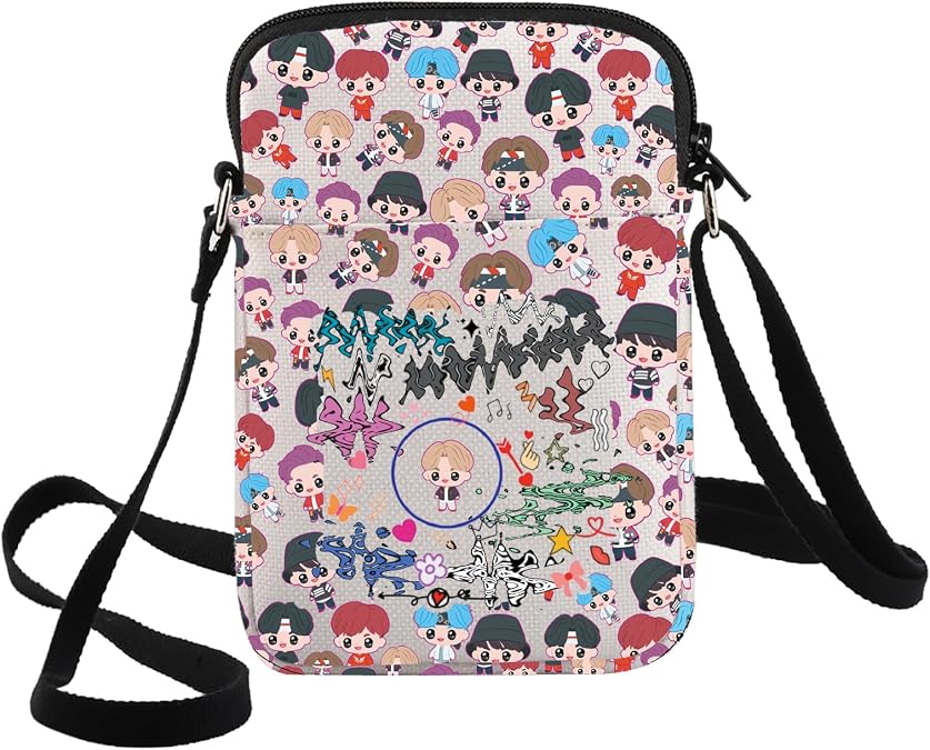 G2TUP Korean Group Crossbody Bag Singer Characters Fans Gift Korean Merbers Shoulder Bag Korean Music Merch (Jun-k Cb)