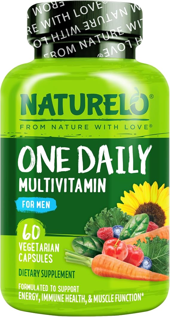 NATURELO Multivitamin for Men - One Daily, 60 Vegetarian Capsules