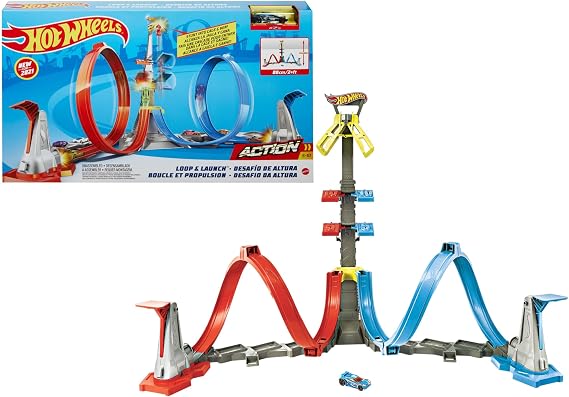 Mattel - Hot Wheels Loop & Launch Track Set