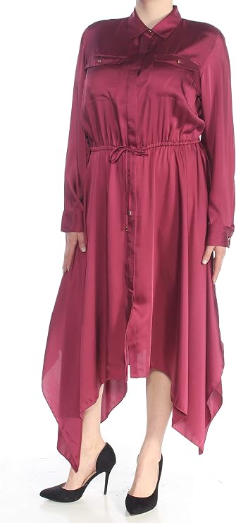 Ralph Lauren Womens Satin A-Line Dress