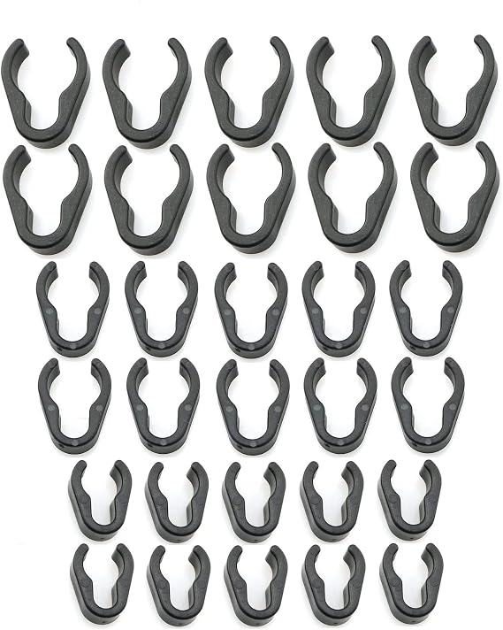 Mic Cable Clips - 30Pcs Universal Mic Boompole Clips