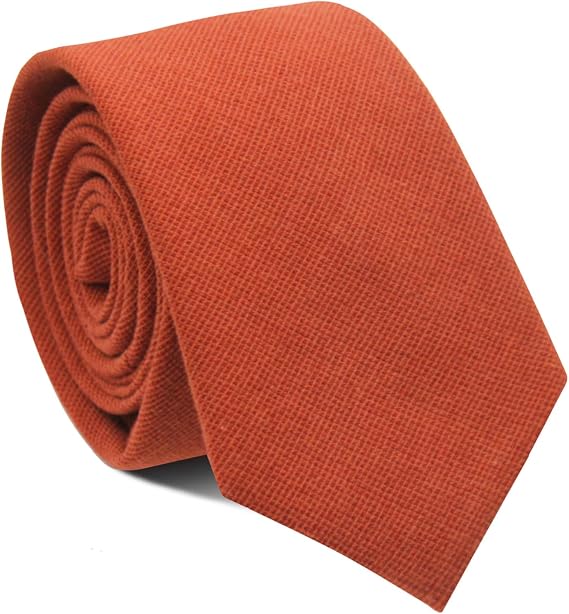 Mantieqingway Men's Skinny Tie Solid Color Neckties 2.56'' Casual Business Ties for Daily Dress, Weddings, Groomsmen Gifts