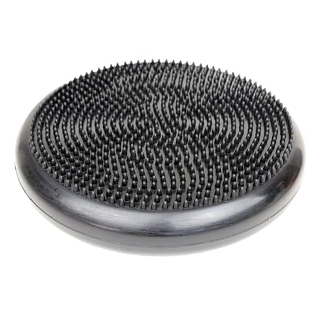 Cando-30-1870 CanDo Inflatable Balance Disc for Balance Training, Proprioception, Strengthening Lower Extremities, Posture, Back Pain, Stress Relief, Restlessness and Anxiety. Black, 14 Diameter