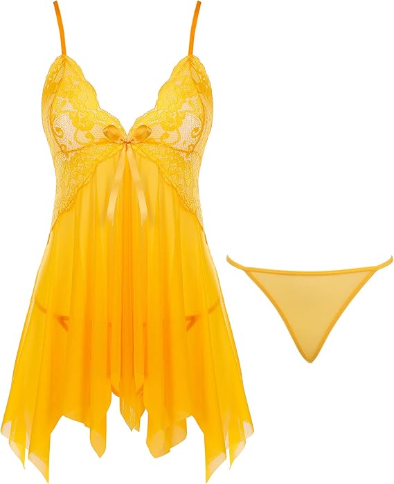 Joyaria Lace Babydoll Lingerie for Women