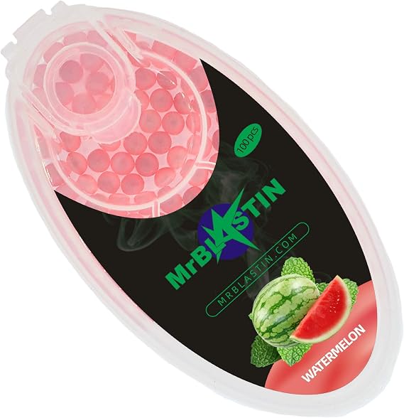 100 Mint Watermelon Crushballs for Filter Insertion, 16 Flavours to Choose Available, Menthol Mint Crush balls, Flavoured Capsules. Click on inserts beads (Mint Watermelon)