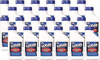 Lucas Oil 10058 Semi-Synthetic 2-Cycle Motor Oil - 2.6 Ounce Pack of 24
