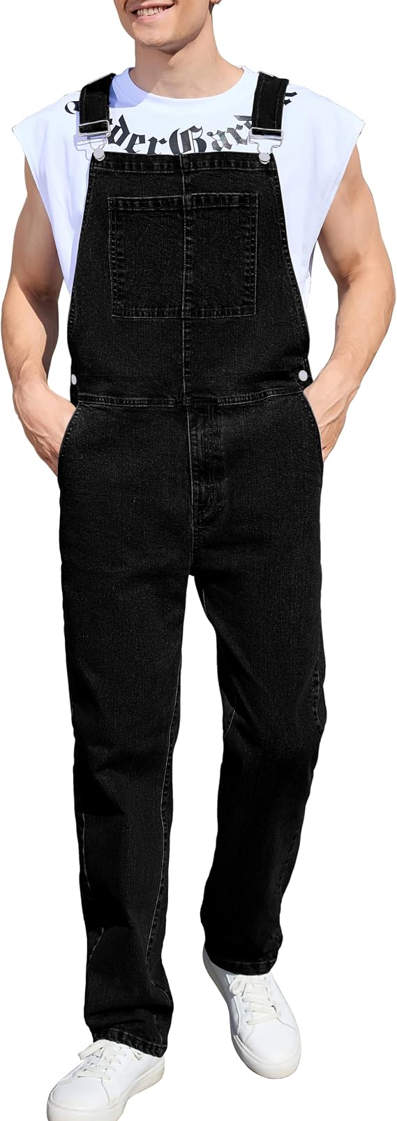 Yuanbang Overalls for Men Fashion Jumpsuits Work Bib Coveralls