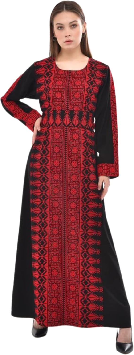 Marwa Fashion Palestinian Thobe for Women - Exquisite Embroidered Dress for Women - Celebrate Palestinian Culture with Elegance and Comfort