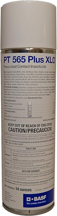 BASF PT 565 Plus XLO Pressurized Insecticide - Pyrethrin Contact Spray - 14oz Aerosol Can