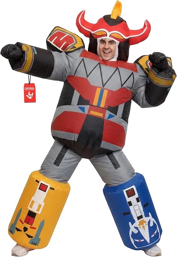 Morph Megazord Costume Adult, Halloween Costume Adults
