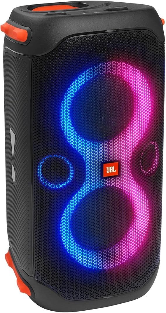 JBL PartyBox 110 - Portable Party Speaker with Built-in Lights, Powerful Sound and deep bass, Black