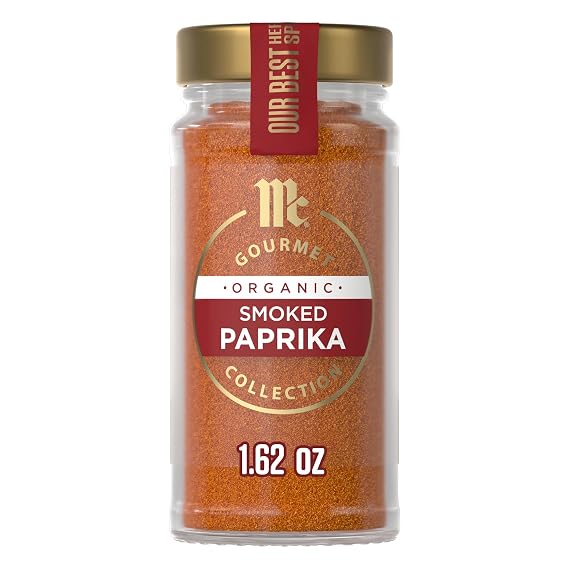 McCormick Gourmet Collection Smoked Paprika, Organic, Non GMO, Our Best Herbs & Spices, Sweet & Smoky Flavor, Vibrant Color, Elevate Chili, Smoked Brisket, Roasts & Chicken, 1.62 oz
