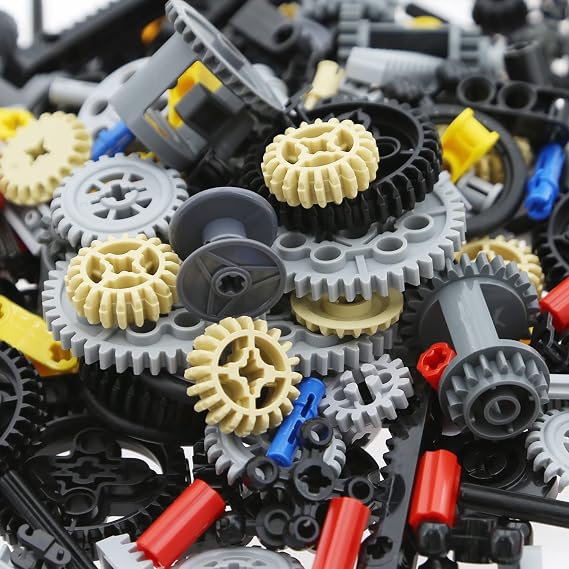 2 lbs Technic Blocks Parts, Compatible with LEGO TECHNIC, for Technical car STEM Speed MOC DIY (Random Model,Random Color)