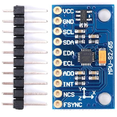 MPU9250 9-Axis 16-Bit Sensor Module with Gyroscope, Accelerometer, Magnetometer for Attitude Detection, IIC/SPI Interface
