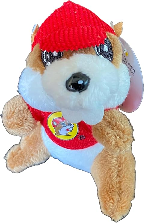 Buc-ee's Beavers 4" Mini Stuffed Plush Keychain Keyring Backpack Clip