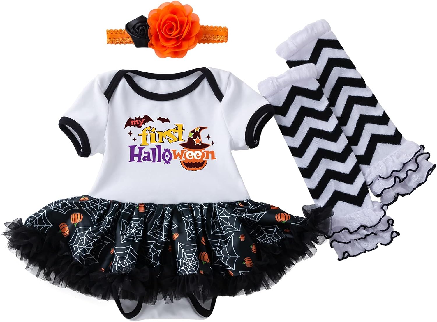 YQWEARLL Floral Printed Infant Romper Baby Sleeve Bodysuitt 3M-18M Girls Short Outfits Shorts Monogram Infant Hat f-Black, 59