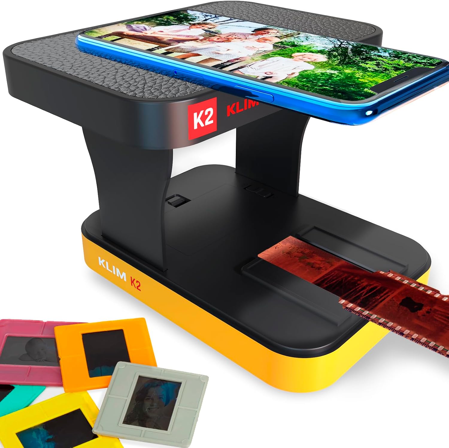 KLIM K2 Mobile Film Scanner 35mm  New 2024  Positive & Negative Scanner  Slide Scanner  Photo Scanner  35mm Color Film Developing Kit Essential  Your own 35mm Film Developing Service at Home