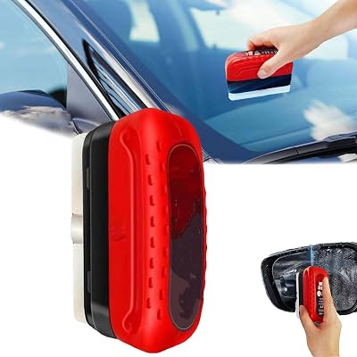 FOLENZU Oil Repellent Film for Car Windows, Glass Cleaner, Windshield Cleaner, Automotive Oil Film Cleaning Brush, Anti-Rain Fog Cleaning Glass Brush with Remover