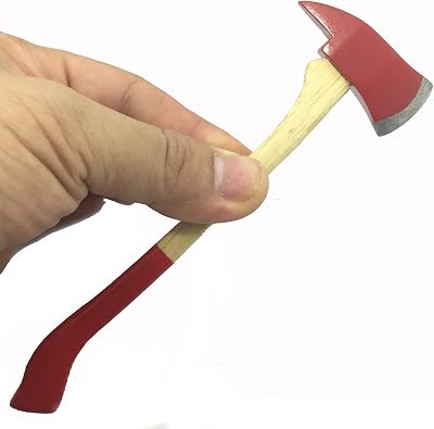 JKK 16 Scale Custom Made Red Fireman Axe Hatchet Handmade Firefighter Toys Fit for 12 Action Figure