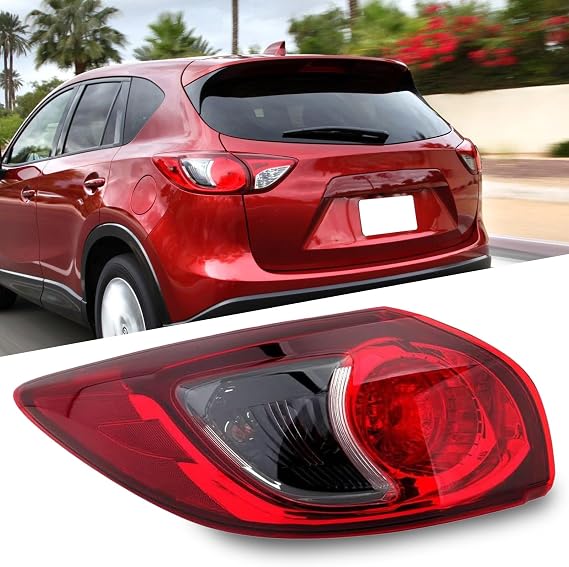 Left Driver Side Tail Light Assembly Compatible With 2013 2014 2015 2016 Mazda CX-5 with Bulb KD3351160D MA2804111