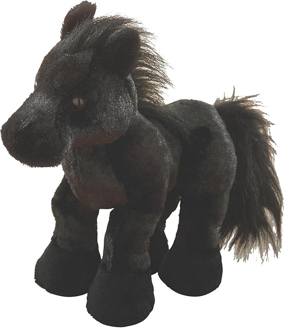 Webkinz Black Stallion Friesian Horse