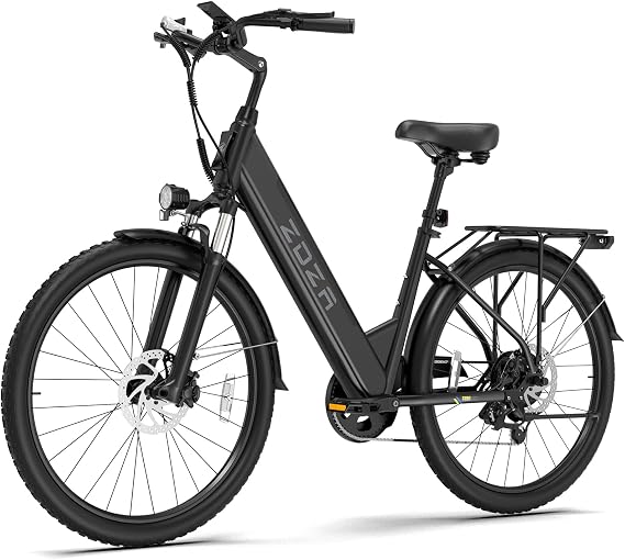 ZDZA Electric Bike for Adults, 1000W Peak Motor, 60 Miles 22Mph Electric Bike, 26" Commuter E Bikes with 48V 10.4Ah Removable Battery, Step-Thru