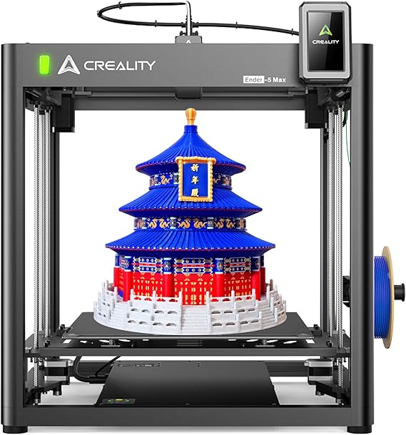 Creality Ender 5 Max 3D Printer, 3D Printing Machine with 700mm/s High-Speed Printing, 400 * 400 * 400 Large Print Area, 64-Point Auto Leveling 300C High Temp Precise Linear Rail